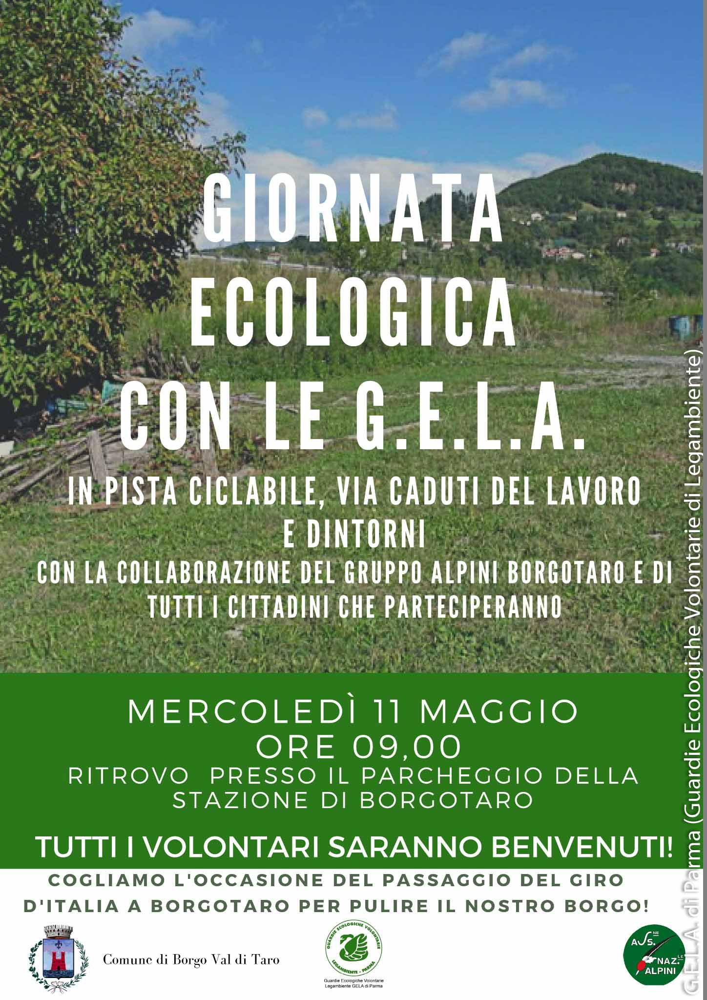 GIORNATA ECOLOGICA CON LE GELA a Borgotaro (Parma) - maggio 2022