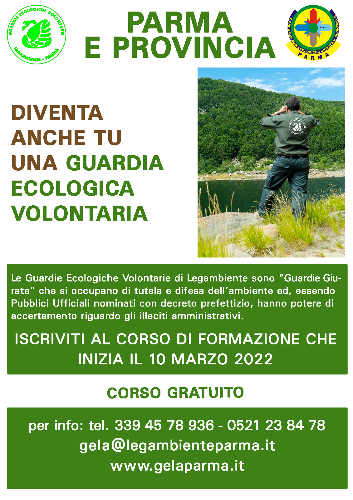 Corso di formazione G.E.V. (2022) a Parma: aperte le iscrizioni