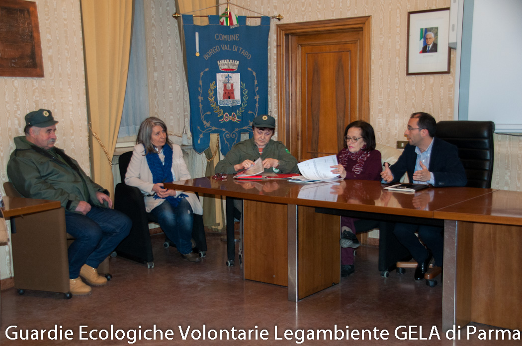 Conferenza stampa: Rendiconto attività  2017 e sottoscrizione nuova convenzione  2018 - Comune di Borgo Val di Taro (Parma) - marzo 2018