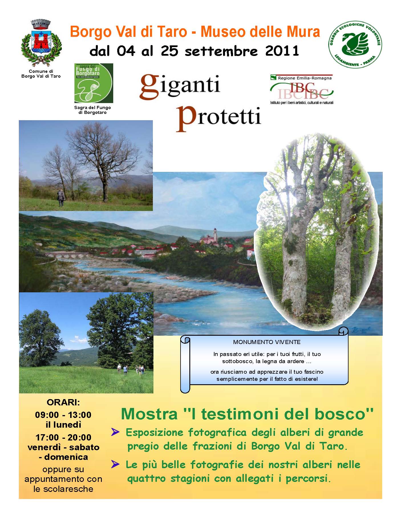GELA Parma 1 locandina I Testimoni dei Boschi 2011