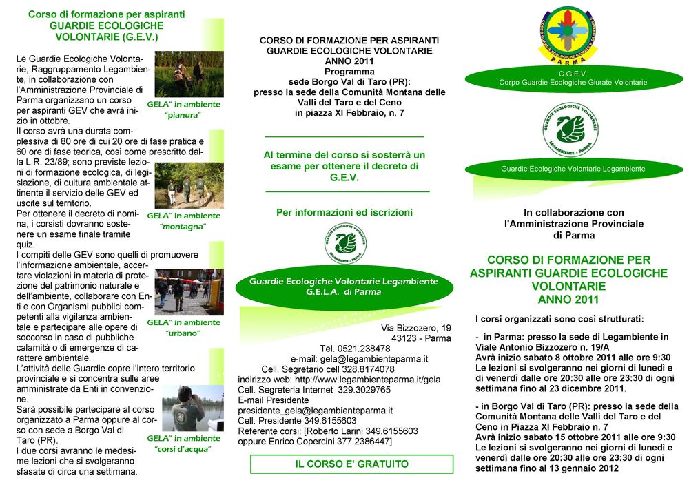 GELA Parma brocure corso Borgotaro 1 Pagina 1