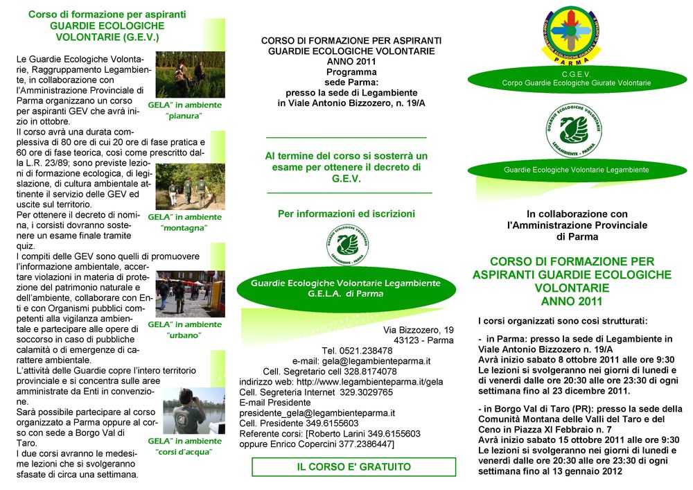 GELA Parma brocure corso Parma 1 Pagina 1