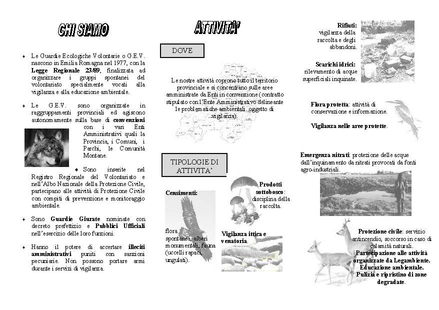Locandina Guardie ecologiche GELA Parma 2